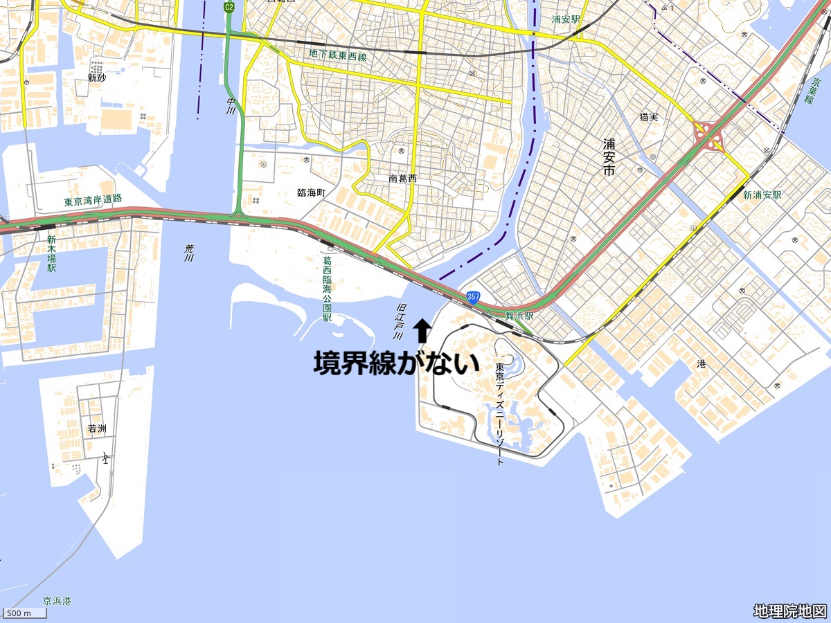 東京にもあった県境未確定の地（江戸川区・旧江戸川河口）