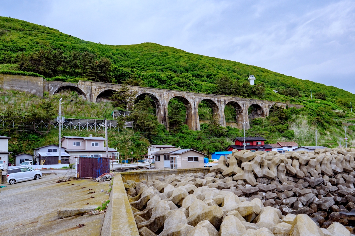 旧戸井線アーチ橋