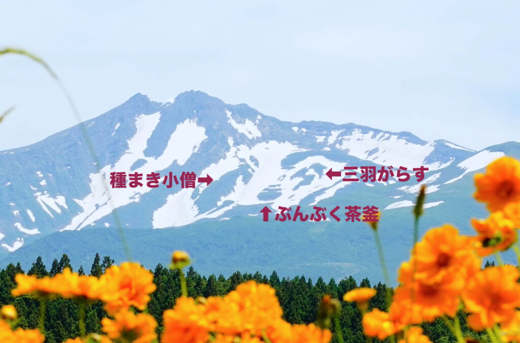 鳥海山「パンダ」雪形